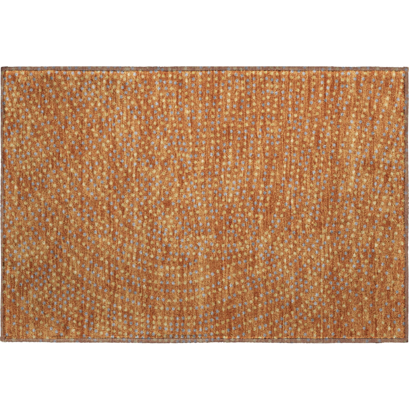 Premium Machine Washable Colmenero AMF1021 Circles Rug, Rectangle 1'8" x 2'6"
