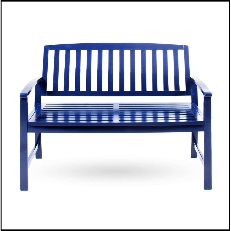 Banc en bois Farmhouse, Bleu