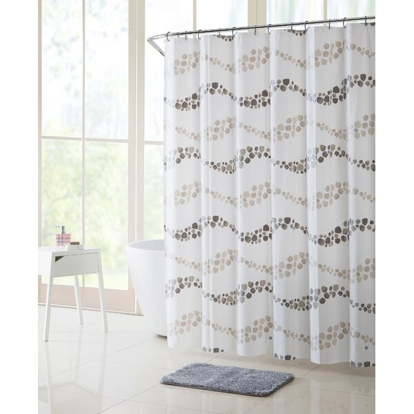Orren Ellis Gammell Dot Wave Shower Curtain Set & Reviews | Wayfair