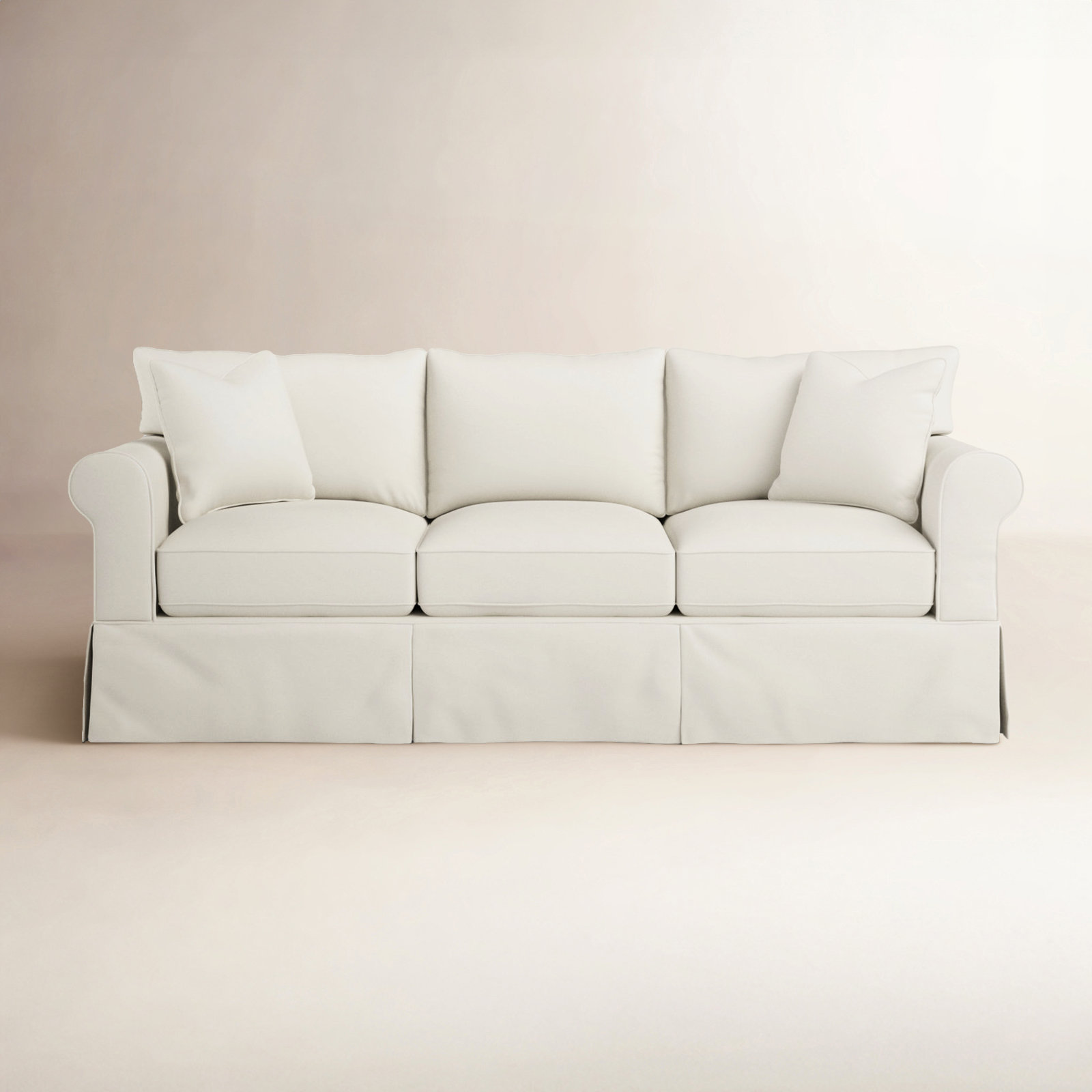 Amari 89'' Sofa, Classic Bleach White
