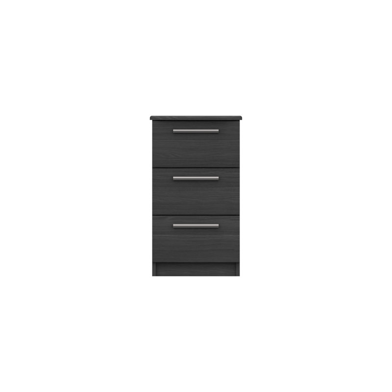 Mcginley 39.8cm W Manufactured Wood Bedside Table, Graphite