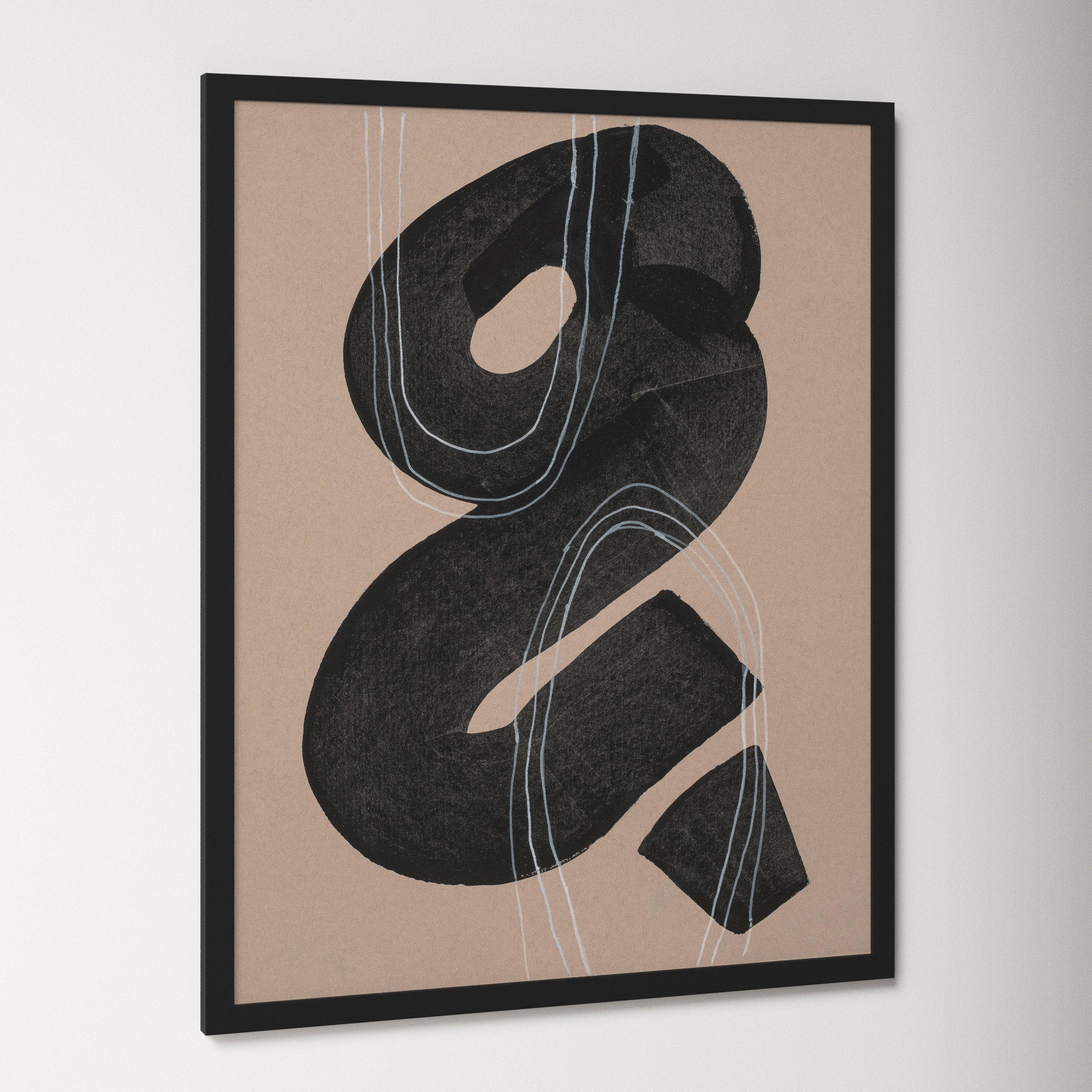 Free Form 5 by Andrea Stokes, Black Framed, 20" H x 16" W x 1.25" D