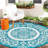 6Ft Round Outdoor Rug for Patio Reversible Plastic Straw Rug Waterproof Outdoor Mat for Porch Garden Camping and Poolside-1947760059-1947760048
