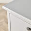 Chacon Fully Assembled 5 Drawer Chest White Grey