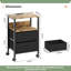 40cm W Metal Bedside Table