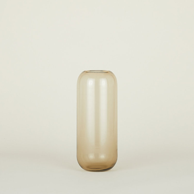 Vase de table Aurora, H 12,5 po x l 5 po x P 5 po, Fumée