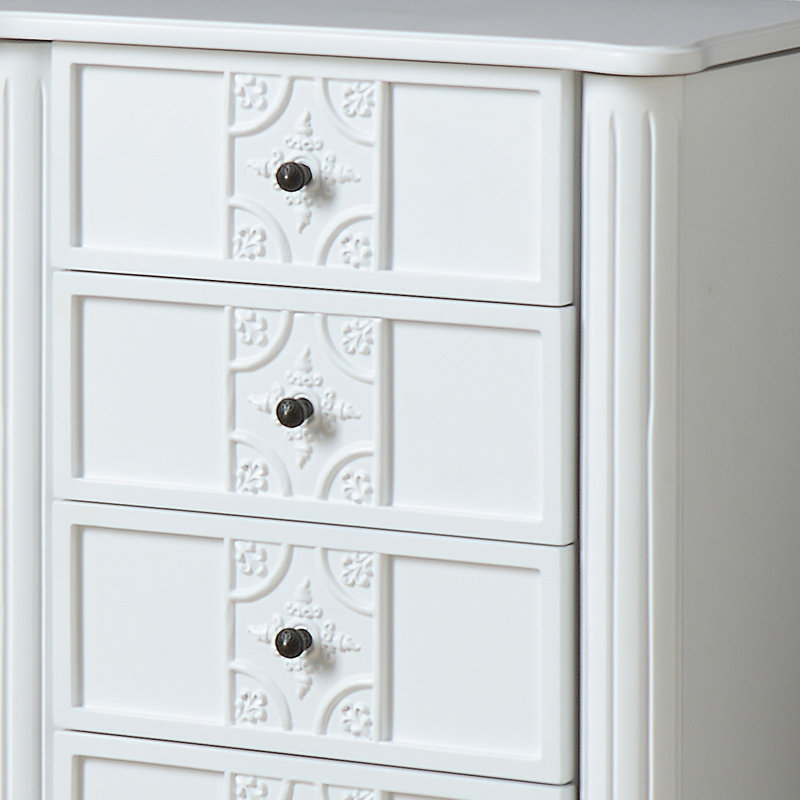 Armoire à bijoux 4 tiroirs avec miroir