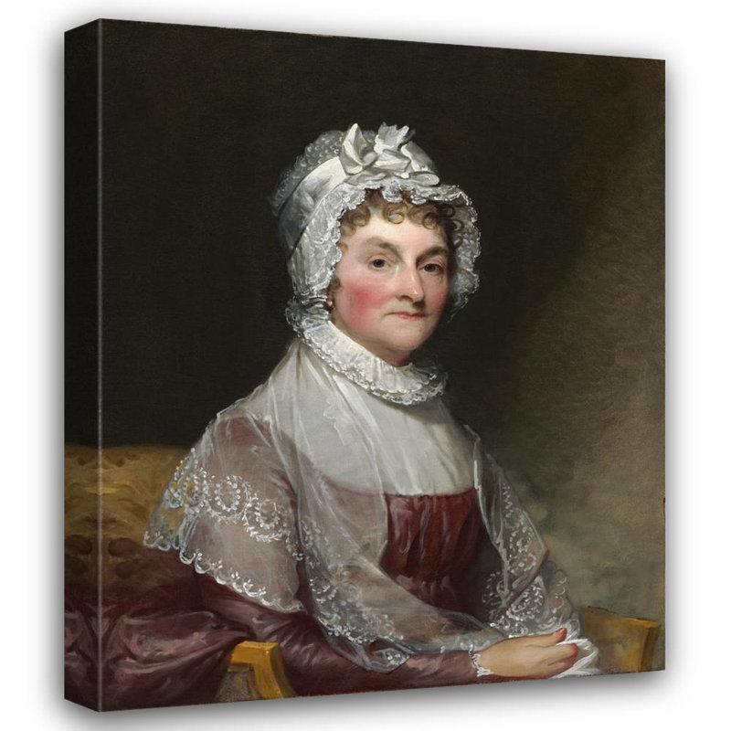 "Abigail Smith Adams" par Gilbert Stuart - Toile tendue avec châssis, H 24 po x l 17 po