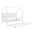 Lit en bois pour lit simple avec lit gigogne et tablette-654709800