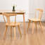 Chaise en bois massif Brannagh avec dossier en forme de Y de 19,3 po de largeur et de style scandinave moderne-836481053