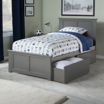 Lit plateforme avec rangement sous le lit Amear