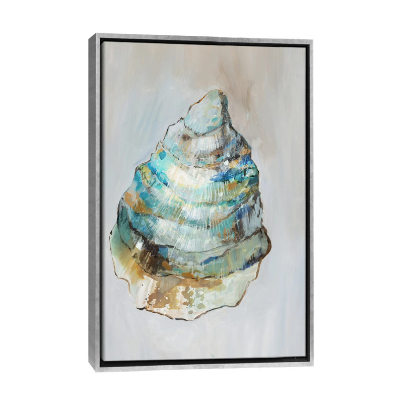 Nautical Whispers II, Silver Floater Framed Canvas, No Mat, 26" H x 18" W x 1.5" D
