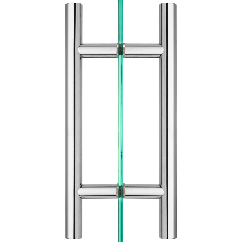 Plaque de poignée échelle, H 10 po x l 4,6 po x P 0,75 po, Chrome poli