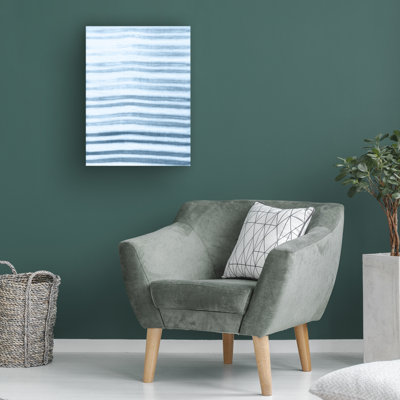 «Highland Dunes» par Jason Johnson, art abstrait sur toile, cyan générique, WAG37672