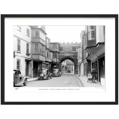 Salisbury, View From High Street C1955 - Single Picture Frame Print