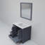 Meuble-lavabo décalé à droite l 36 po x P 22 po et miroir 34 po.-66637659-112956987