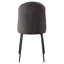 Ensemble de 2 chaises grises et noires à dossier capitonné