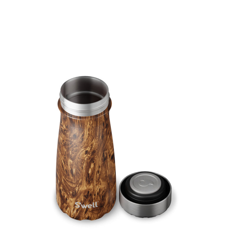 Teakwood Stainless Steel 16 oz Insulated Travel Mug