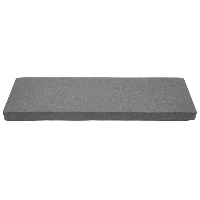 Outdoor Bench Seat Cushion, Dark Gray, 60" x 18"