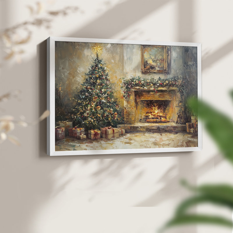Chirstmas Art-CCCVII -Framed Print - Restickable, H 16 po x l 20 po, Blanc