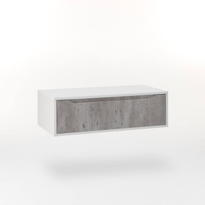 Yatts Bathroom Cabinet, Cement