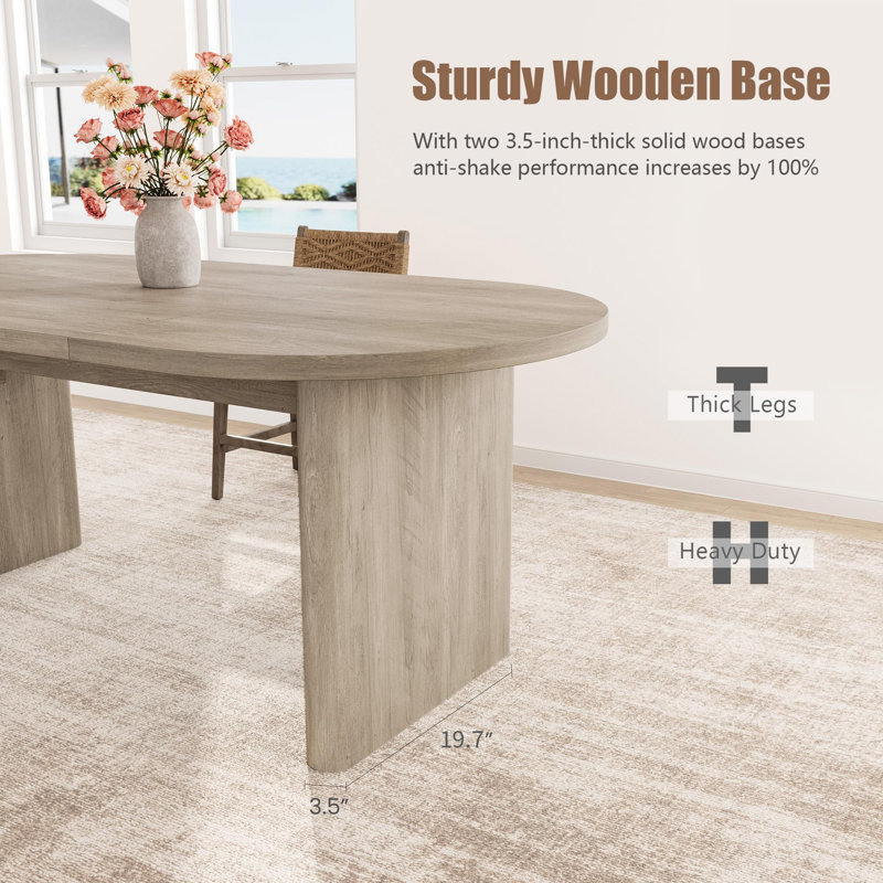 Table de salle à manger 63 ", H 29,9 po x L 62,99 po x l 31,5 po, Gris