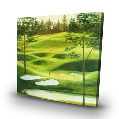 Big golf course - 32"x32" art on canvas