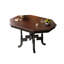 Table de salle à manger extensible 37,40 po en bois massif de forme octogonale à usage domestique