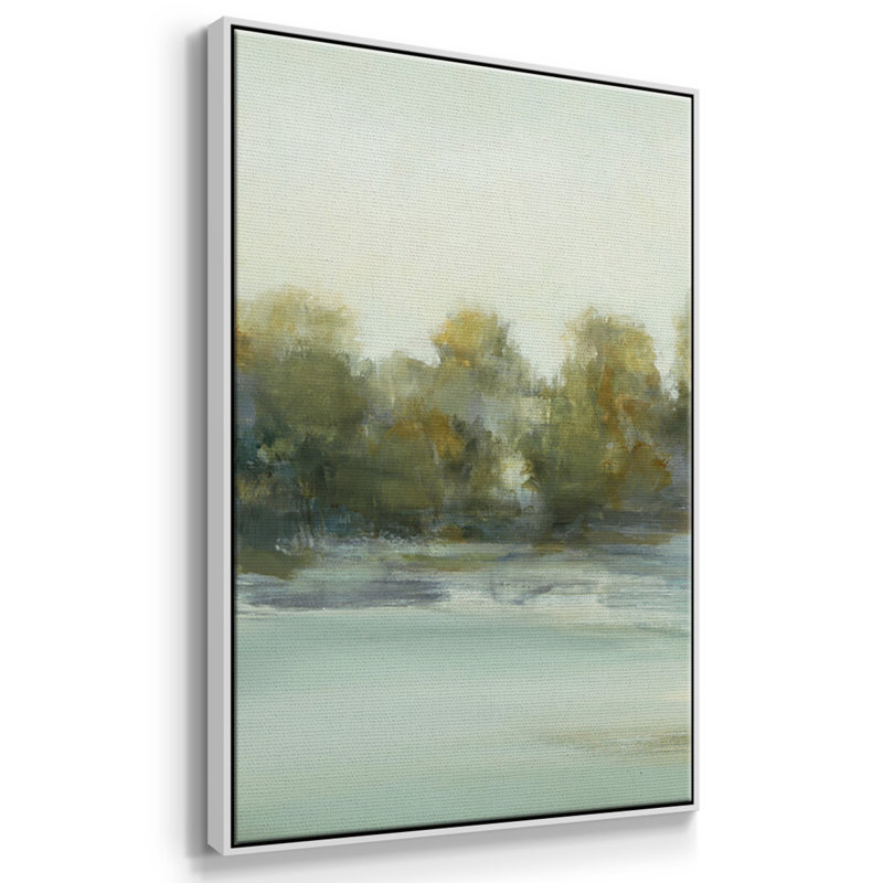 3 pièces de paysage apaisant III, H 40 po x l 78 po x P 2 po, Blanc