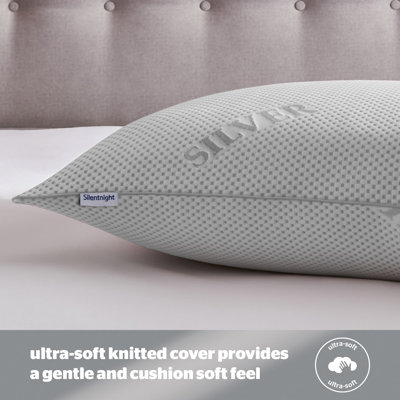 Silentnight Wellbeing Collection Silver Pillow Pair