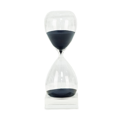 Handmade Glass Abstract Hourglass Decorative Object