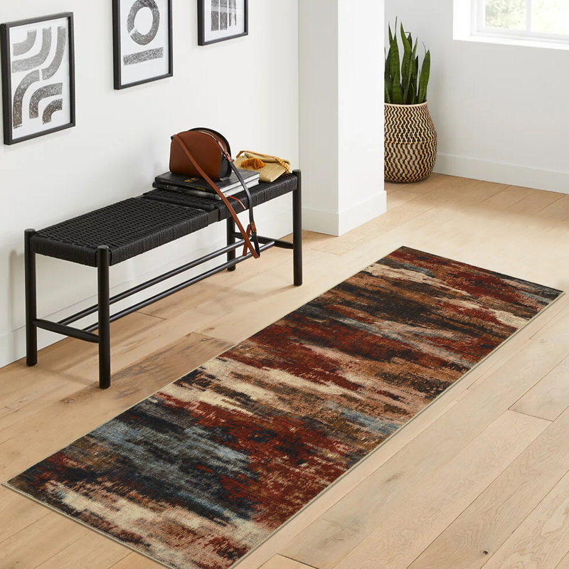 Tapis antidérapant Randolph, Tapis de couloir 2 pi x 6 pi