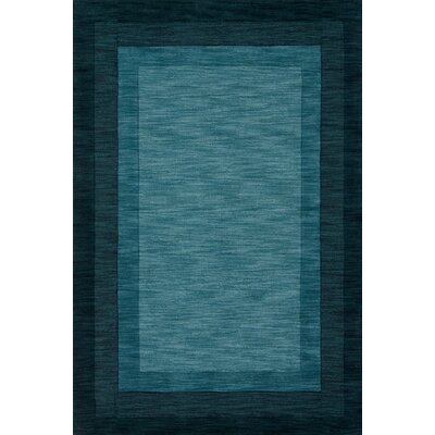 Keifer Oriental Handmade Tufted Teal Area Rug -  Alcott HillÂ®, F12D8749081248EBA003B840A8CDA9D4