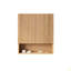 Armoire de salle de bain murale rayée de 26 po avec portes, tablette et compartiment de rangement ouvert au-dessus de la toilette-1311226072