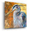 «Great Blue Heron» par St. Hilaire Elizabeth, art mural en verre acrylique-22301411