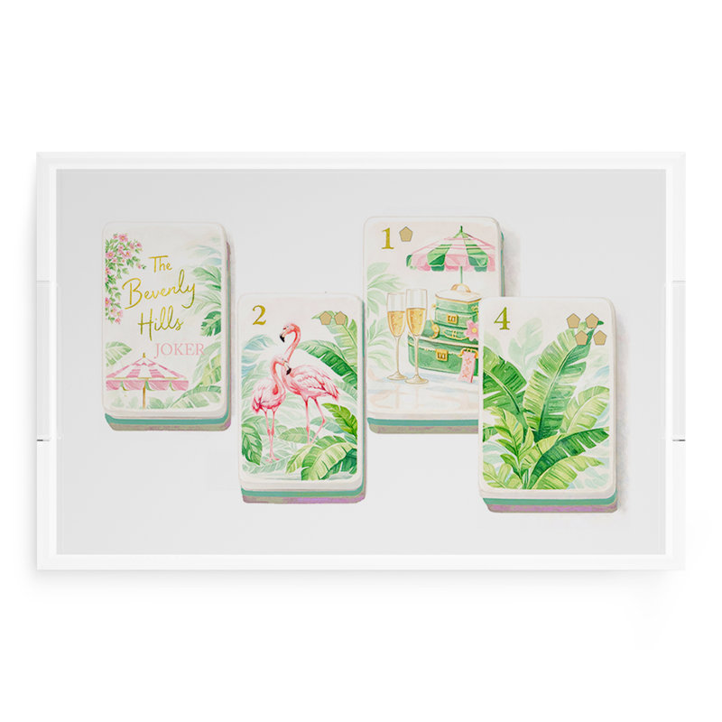 Decorative Tray, 2" H x 22.5" W x 14.5" D