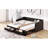 Wooden Daybed With Trundle Bed And Two Storage Drawers , Extendable Bed Daybed,Sofa Bed With Two Drawers, Espresso(OLD SKU:LP000519AAP)-2018569087