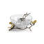 Butterfly Ginkgo Glass Nut Bowl with Spoon