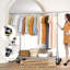 Porte-vêtements robuste avec roulettes