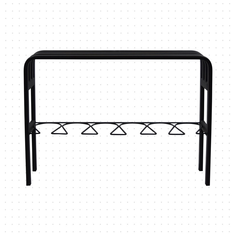 Traneka Upholstered Bench, Black