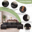 Adonia 154" Oversized U Shaped Sectional Sofa, Comfy Cloud Couch Deep Sectional Sofa with Ottomans for Living Room-1043239661
