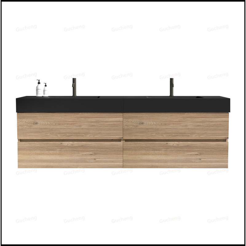 Meuble-lavabo mural 30 po avec lavabo à quartz, 30"