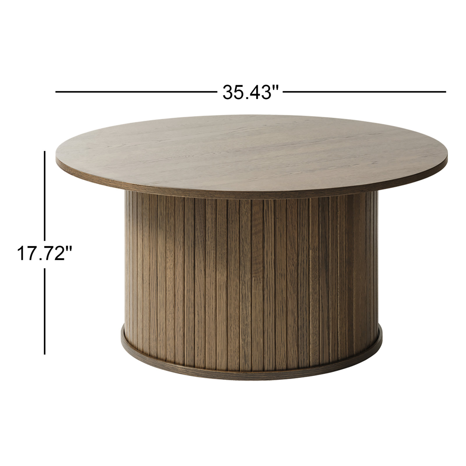 Iris Coffee Table, Smoked Oak