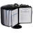 DURABLE  SHERPA Carousel Reference System, 40 Double Panels, Letter, Black