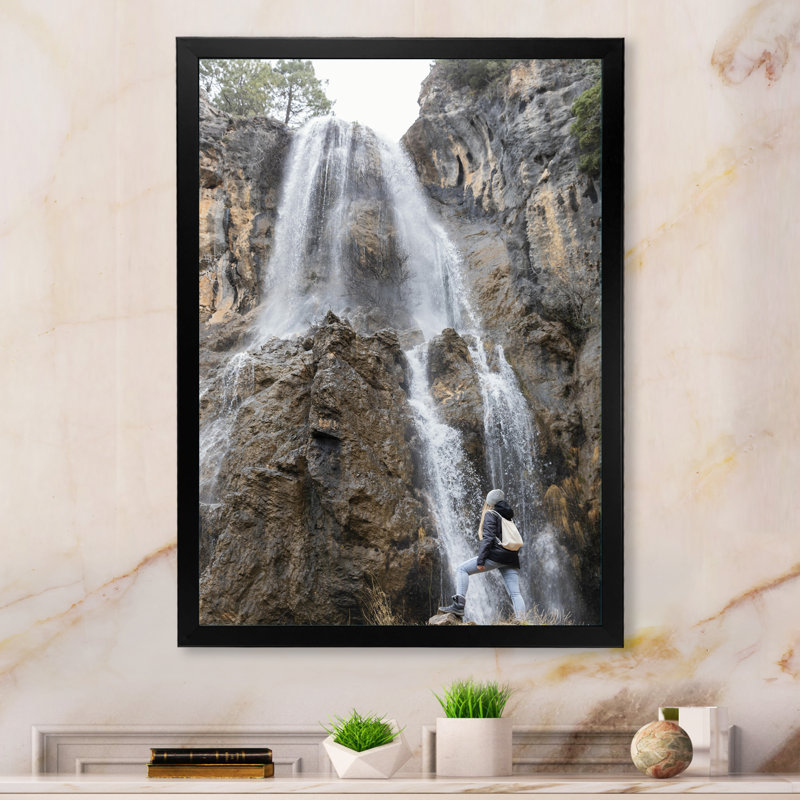 Mountain Trails Harmony IV sur toile, Cadre photo noir, H 32 po x l 24 po x P 1 po