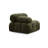 Elegant 1-Seat Sofa, Green Fabric, 37.4 x 37.4 x 29.5 inches | Beech Wood & Chipboard Frame, 100% Polyester Upholstery | 28 DNS Foam Back & Soft Cushion | Modern Scandinavian Design for Home & Hotel Use-437584801