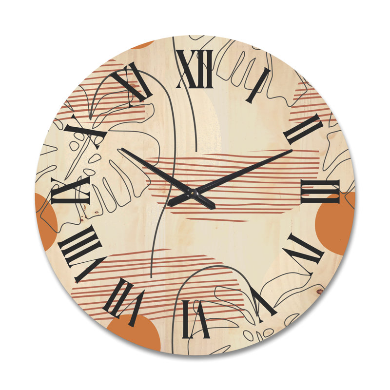 Horloge murale Monstera, Grand