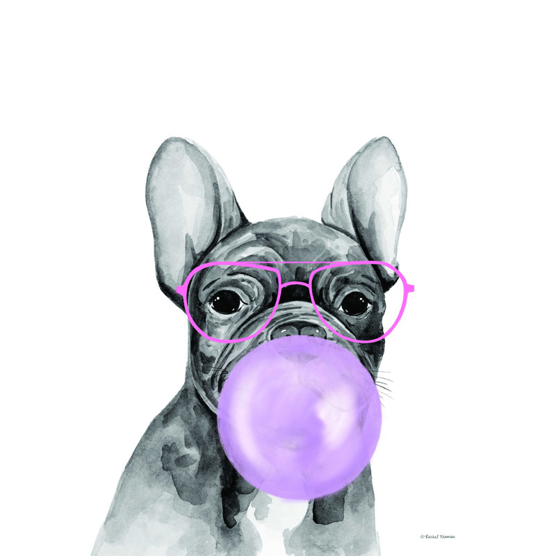 «Bubble Gum Puppy», impression sur toile tendue, H 16 po x l 12 po
