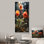 "Fleurs de zinnias orange et vertes"