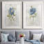 Blue Linen Peony - ensemble de 2 reproductions d'art-2031113520-2031113517-2104053383